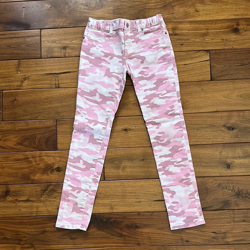 GAP Girls 12 Pink Camouflage Super Skinny Jeans